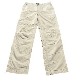 Columbia Mens 32X30 Khaki Omni-Shade Hiking Trail Outdoor Cargo Lightweight Pant